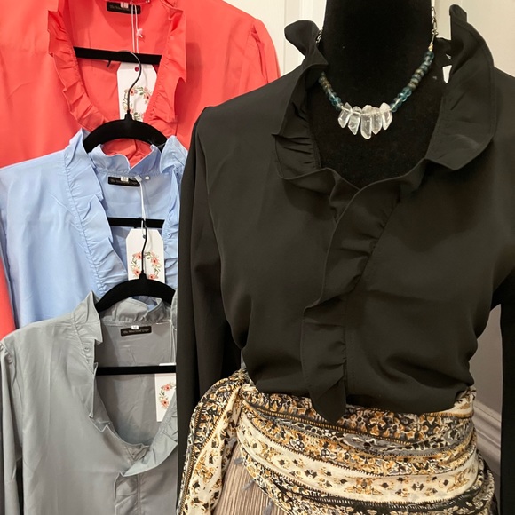 Ruffled or Printed Blouse - Picture 4 of 5